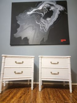 Faux Bamboo nightstands