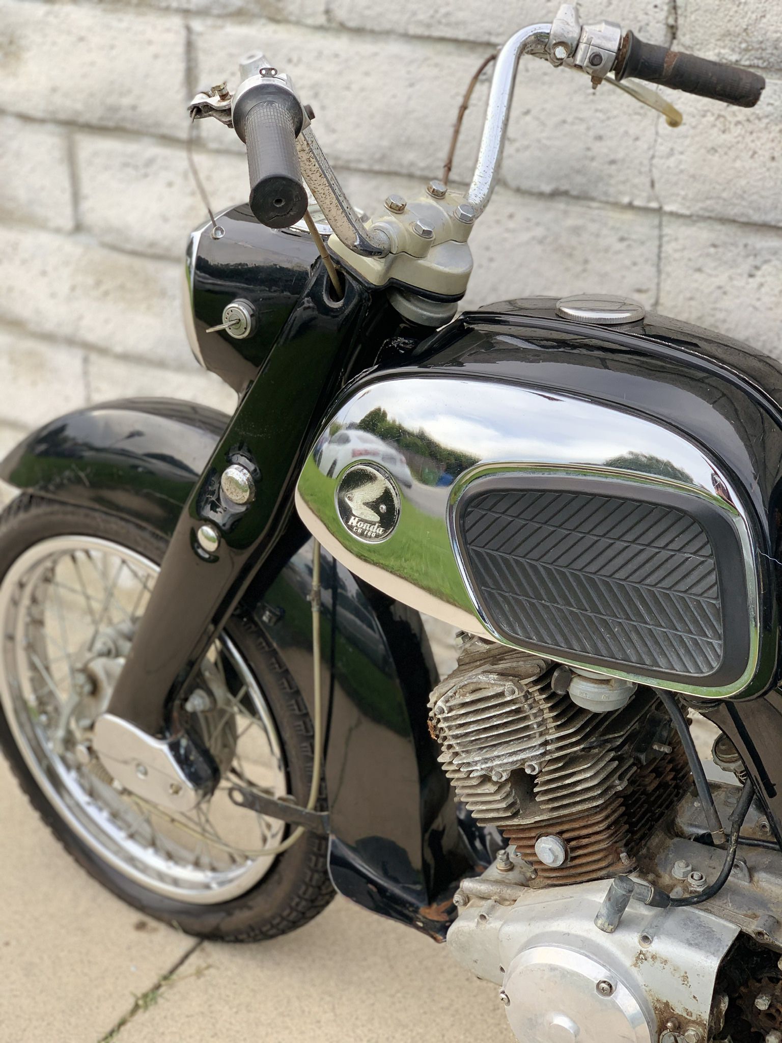 Vintage 1964 HONDA Dream BENLY CB160 Classic Motorcycle 