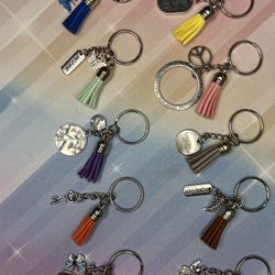 Cute Keychains With Tassel And Charm
