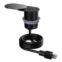 Grommet Socket with Power Outlet and USB Charging Port