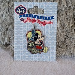 NEW Disney World Magic Kingdom 45th Anniversary Mickey Mouse Trading Pin