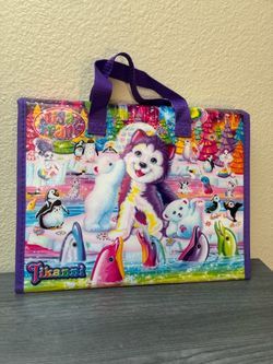 Lisa Frank Tikanni Husky Colorful Tri-fold Portfolip folder