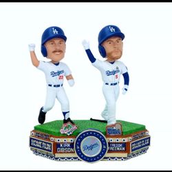 Freddie Freeman & Kirk Gibson Dodgers World Series Walk Off Homerun Bobblehead