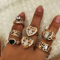 Laminated Gold Rings