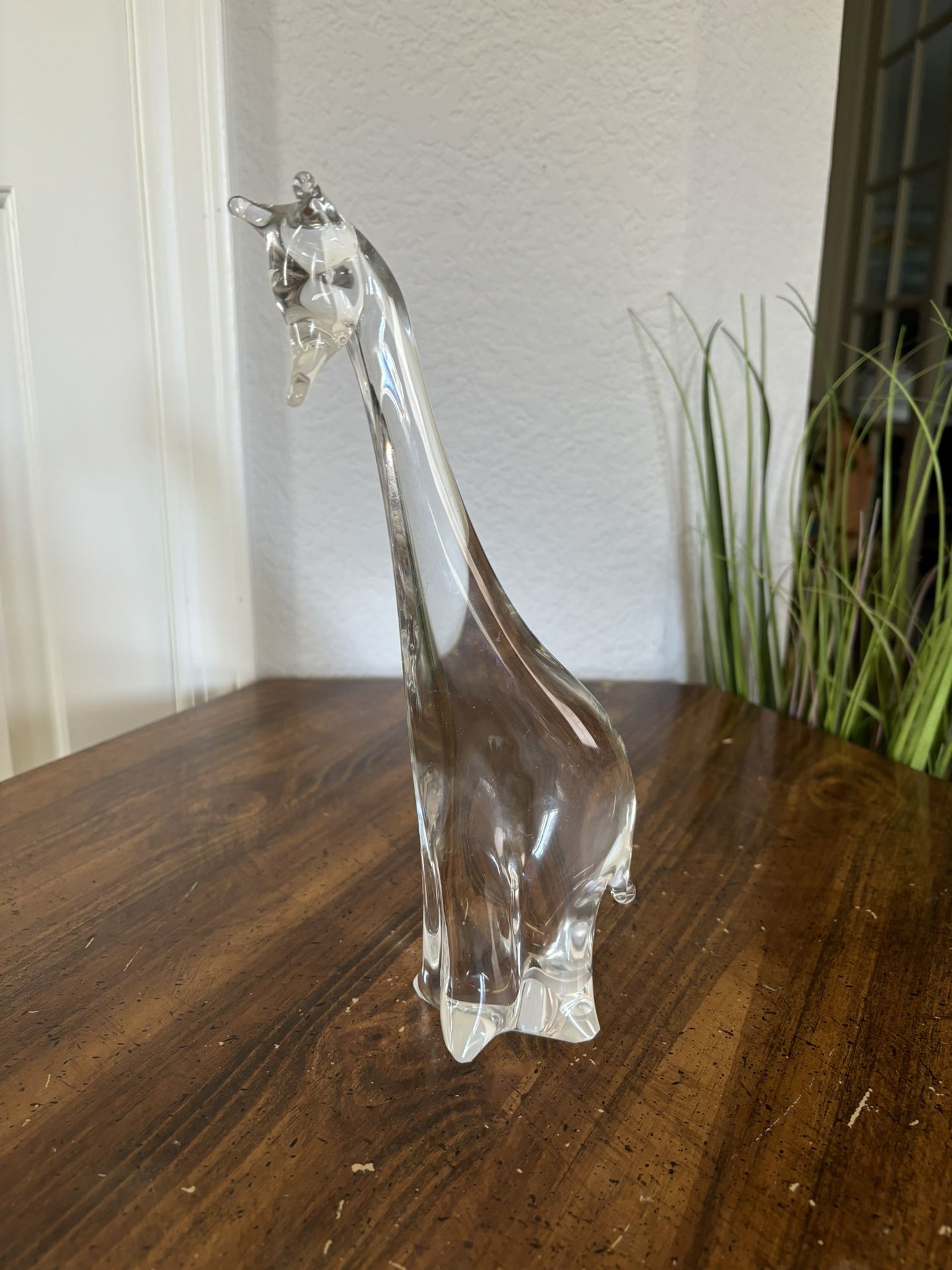 Vintage Mid Century Swedish Glass Giraffe Figurine