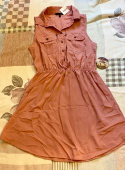 Coral Pink Sleeveless Dress