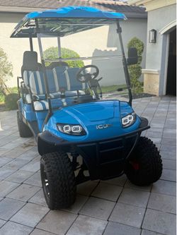 2020 ICON i60L 6-Seater Golf Cart – NEW Trojan Lithium – Only 89 Hours
