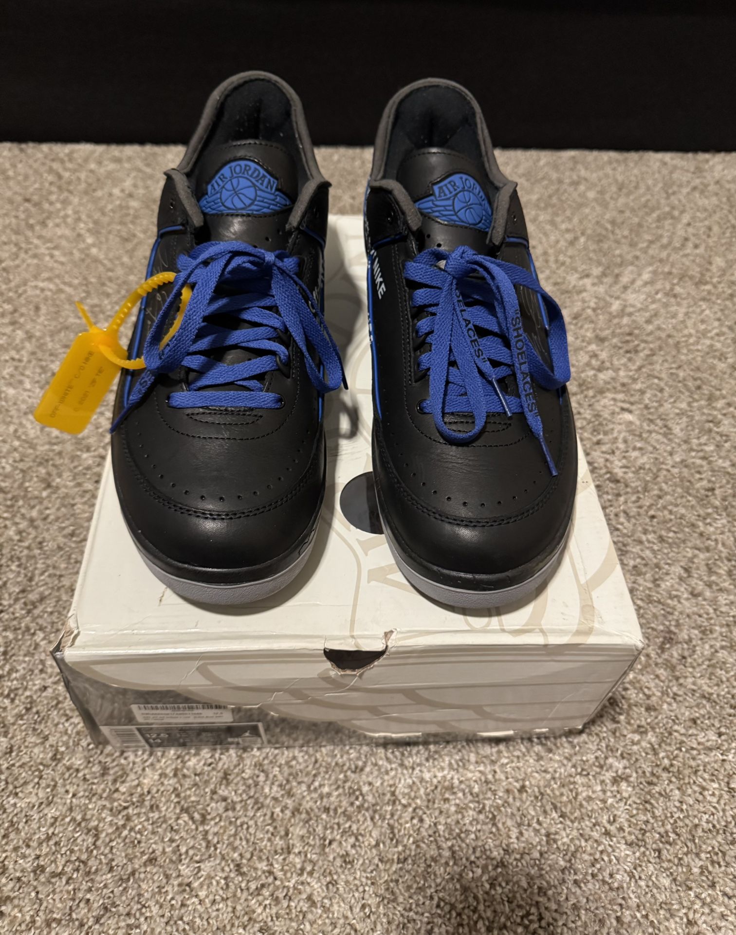 Air Jordan 2 “Off-White Black Blue” Size 12.5