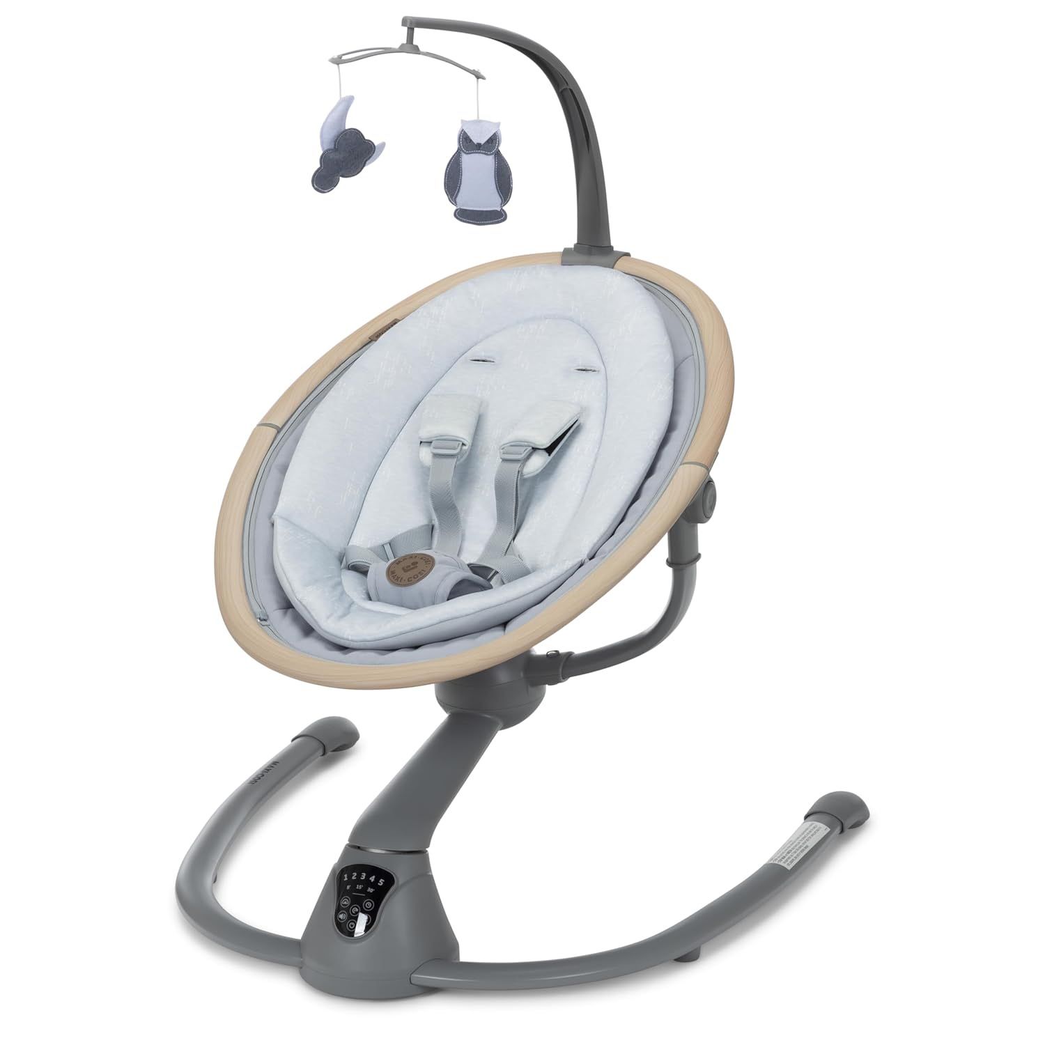 Maxi Cosi Cassia Baby Swing Smart Motion 360° Rotation Lightweight Classic Slate