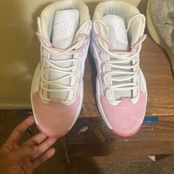 white and pink allen iversons”stockX”
