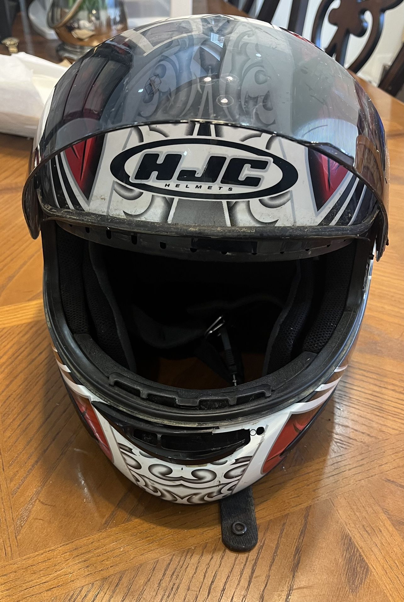 HJC Cl-15 Draco Red Full Face Motorcycle Helmet - Size XXL