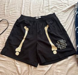 Eric Emanuel Bone EE Basketball Shorts Black Size M