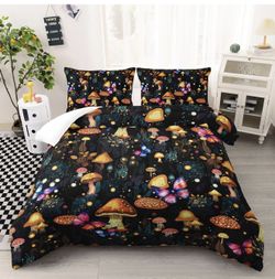 NEW Mushroom Comforter 3pm Set (QUEEN) 