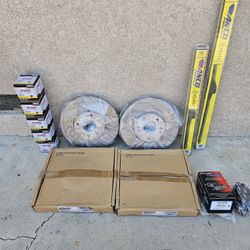 Hyundia Sonata Front Brake Pads An Rotors.