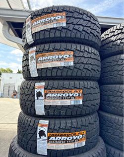 265/50/20 Arroyo AT NEW TIRES INSTALLED AND BALANCED INCLUDED