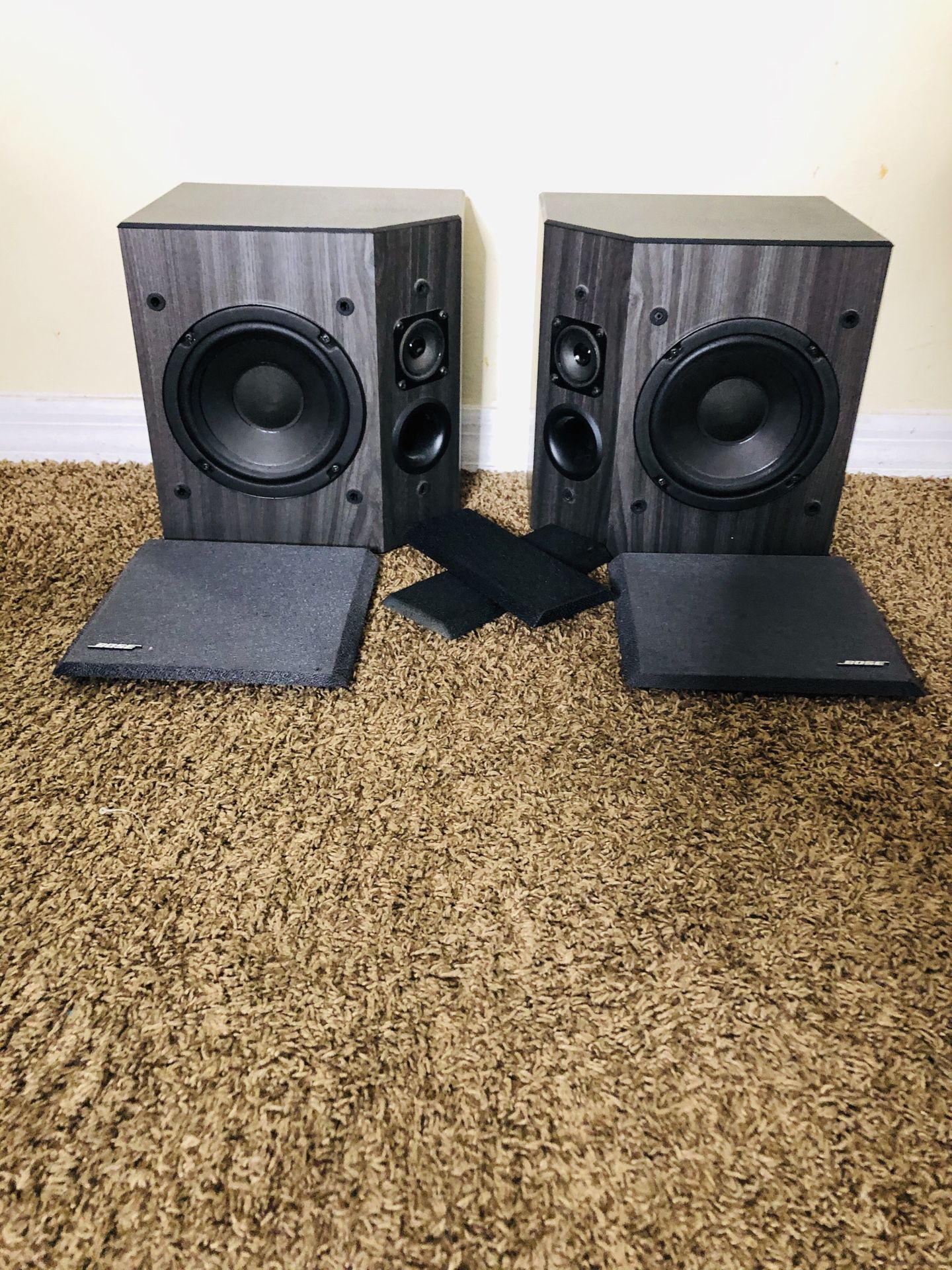 Bose 2001 Direct / Reflecting Stereo Speakers Matched Pair Black