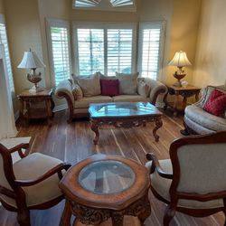 Beautiful Living Room Sofa and Loveseat Set OBO Or By Piece