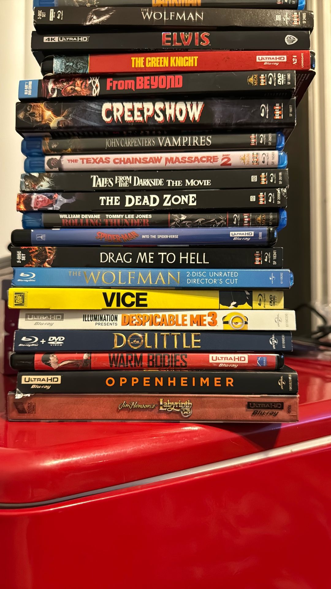 Various blu-ray/4K Discs