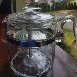 Vintage  Pyrex Coffee Pot 6 Cup