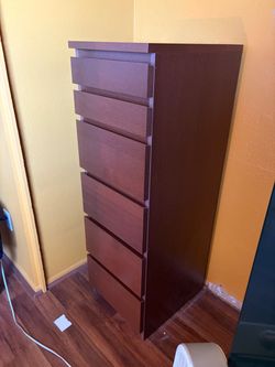 Brown 6-Drawer Chest