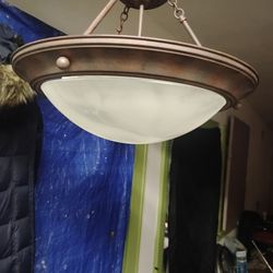 Traditional Frosted Glass Hanging Fixture Light