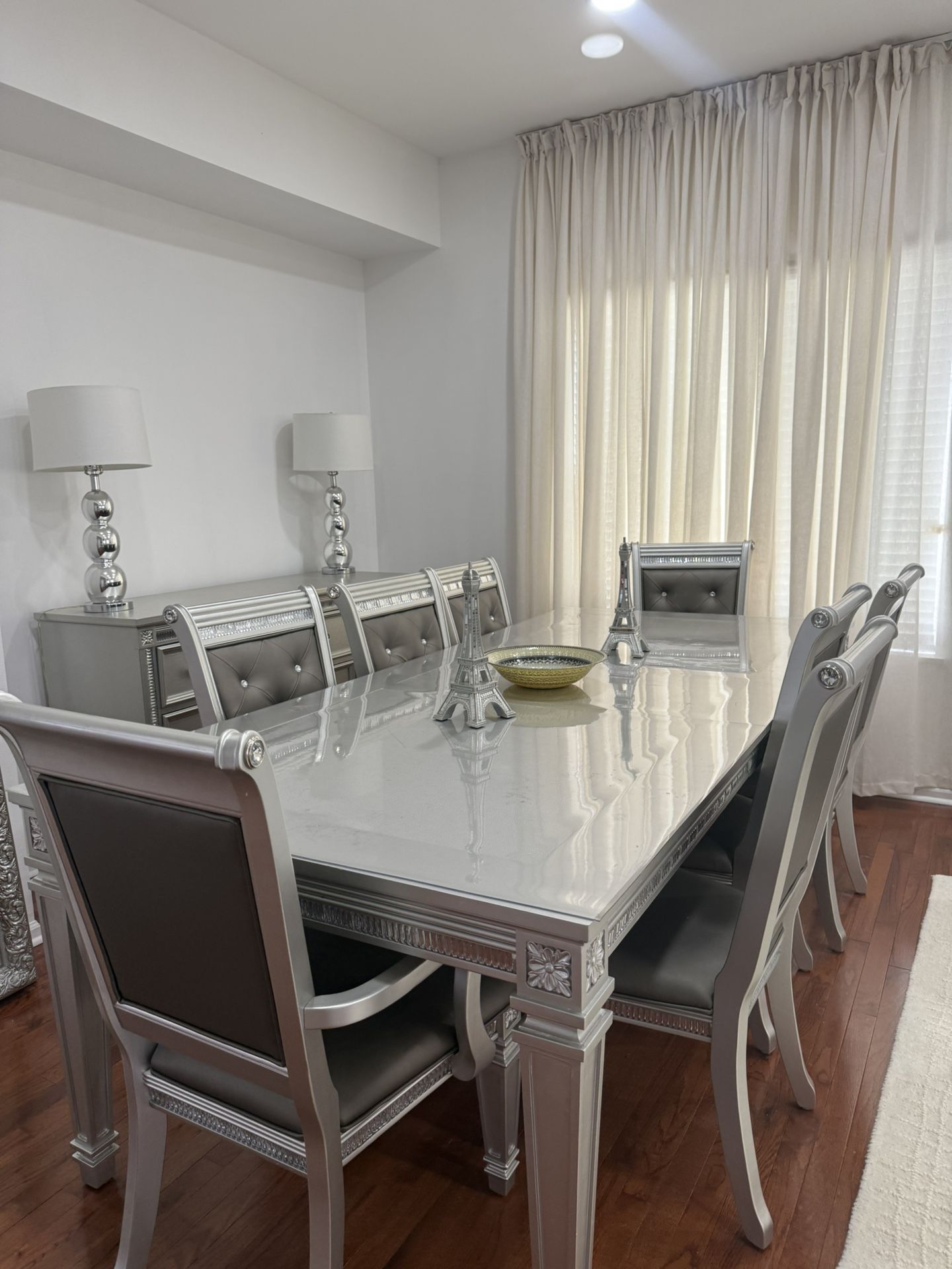 Dining Table With 8 Chairs And Buffet Just Bought 6 Months Ago Very Sturdy