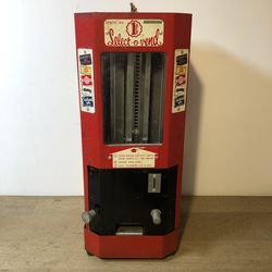 Vintage 1¢ Select-O-Vend Candy Machine Coin Operated Vending Machine Original Working
