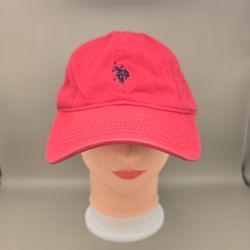 U.S. Polo Red Adjustable StrapbackHat