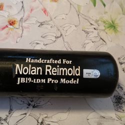 Nolan Reimold Authenticated Game Used Broken Baseball Bat 