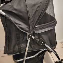 Foldable Dog Stroller Pet Travel Carriage  W/ Cup Holder 