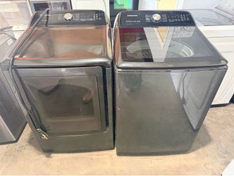 Samsung Washer And Dryer Set Super Capacity 7.2 cu gray