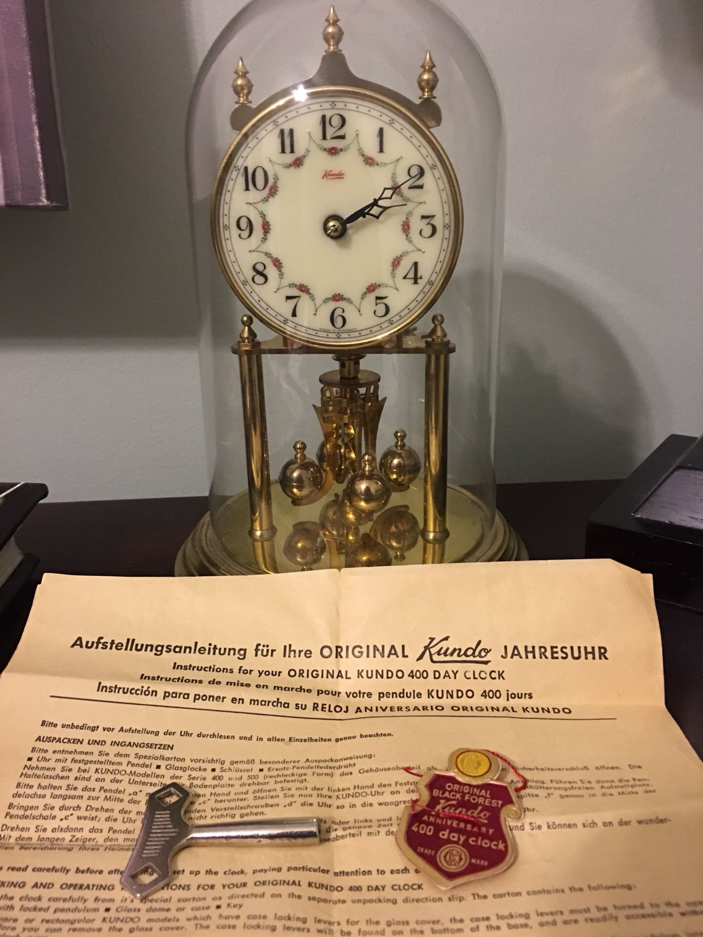 Original Kundo Black Forest Anniversary 400 day clock