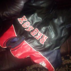 Leather Red Sox Jacket 