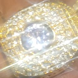 Iced Out Diamond Ring