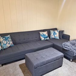 Sectional Couch With Ottoman 