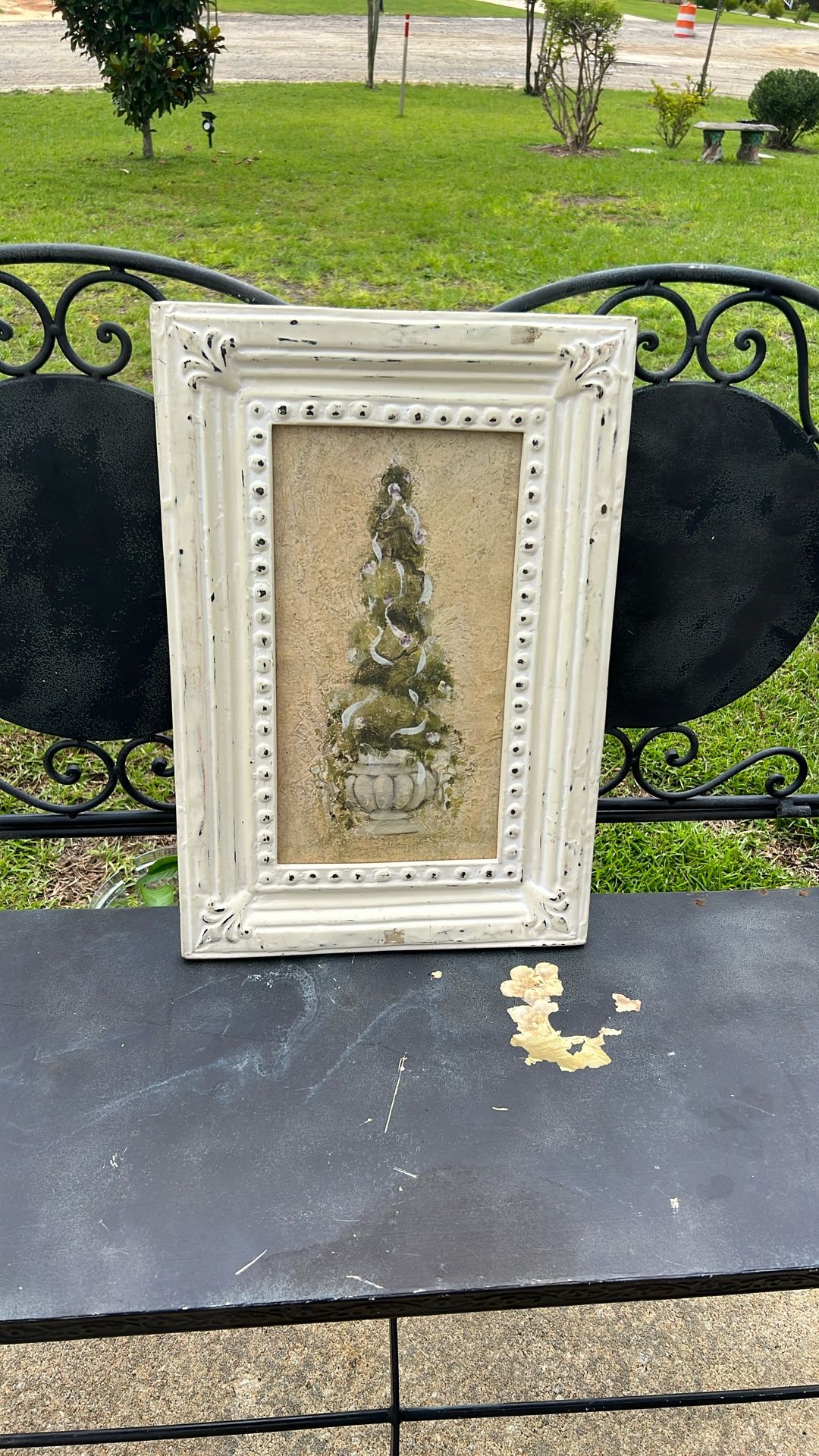 Blum Topiary Framed Print