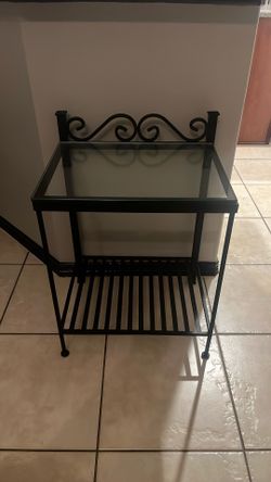 Glass End Table