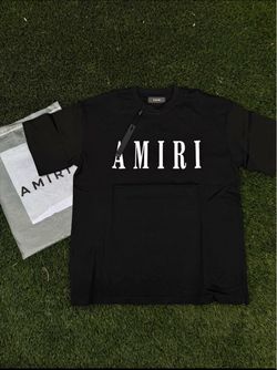 AMIRI Staggered Logo T-Shirt Black - Sizes M, L, XL