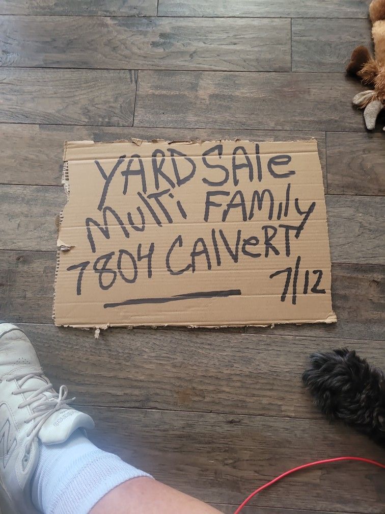 Huge yard sale. Air conditioners fans tools much more