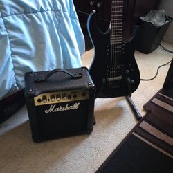 LTD/ESP M-10 With ESP Design Pickups & Marshall MG10 CD Amp 40 Watts