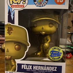 Aquasox Felix Hernandez Gold Variant Funko Pop New