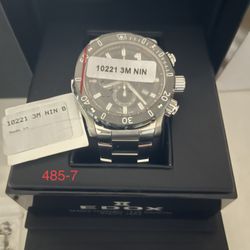 EDOX Chronoffshore-1 Chronograph Quartz Black Dial Men's Watch 10221 3M NIN