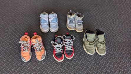 Nike Jordans - 5 Pairs- 11c-12c