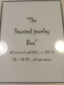 The haunted jewlery box is a fundraiser