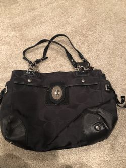 Black coach purse