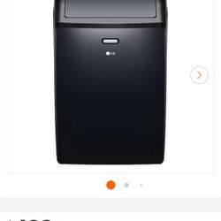 LG 10,000 (DOE) BTU 115-Volt Portable Air Conditioner Cools 450 Sq. Ft. with Dehumidifier and Wi-Fi in Black