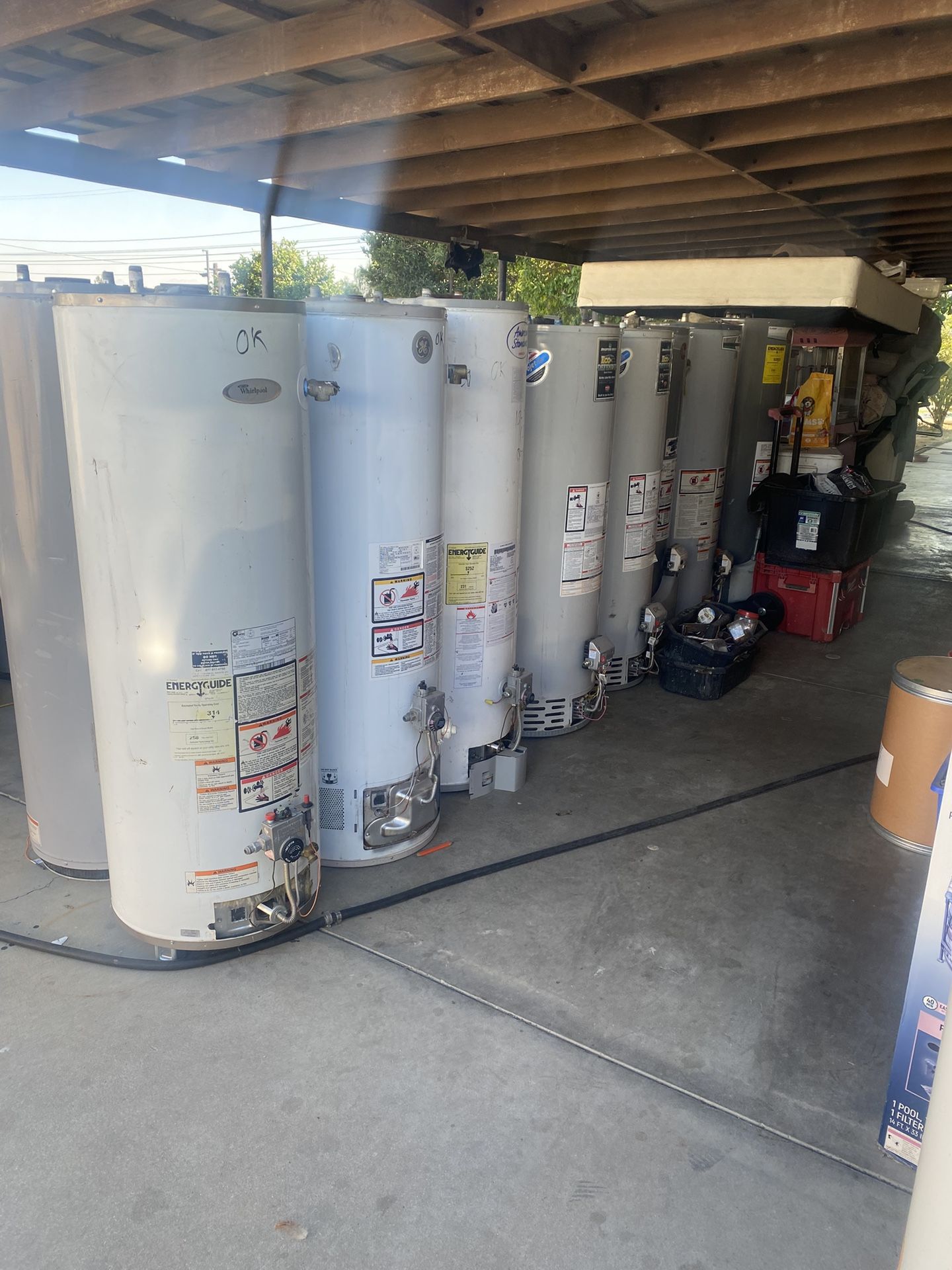 Water Heaters, 30-40-50-75, Cinco Galones