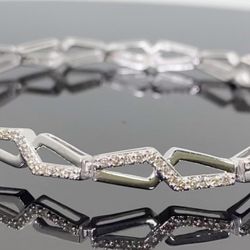 Authentic Women’s 10K Gold Diamond Bracelet