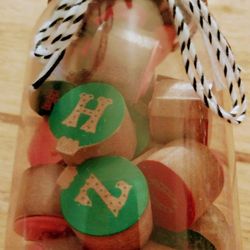 Brand New Alphabet Wooden Stamp Set