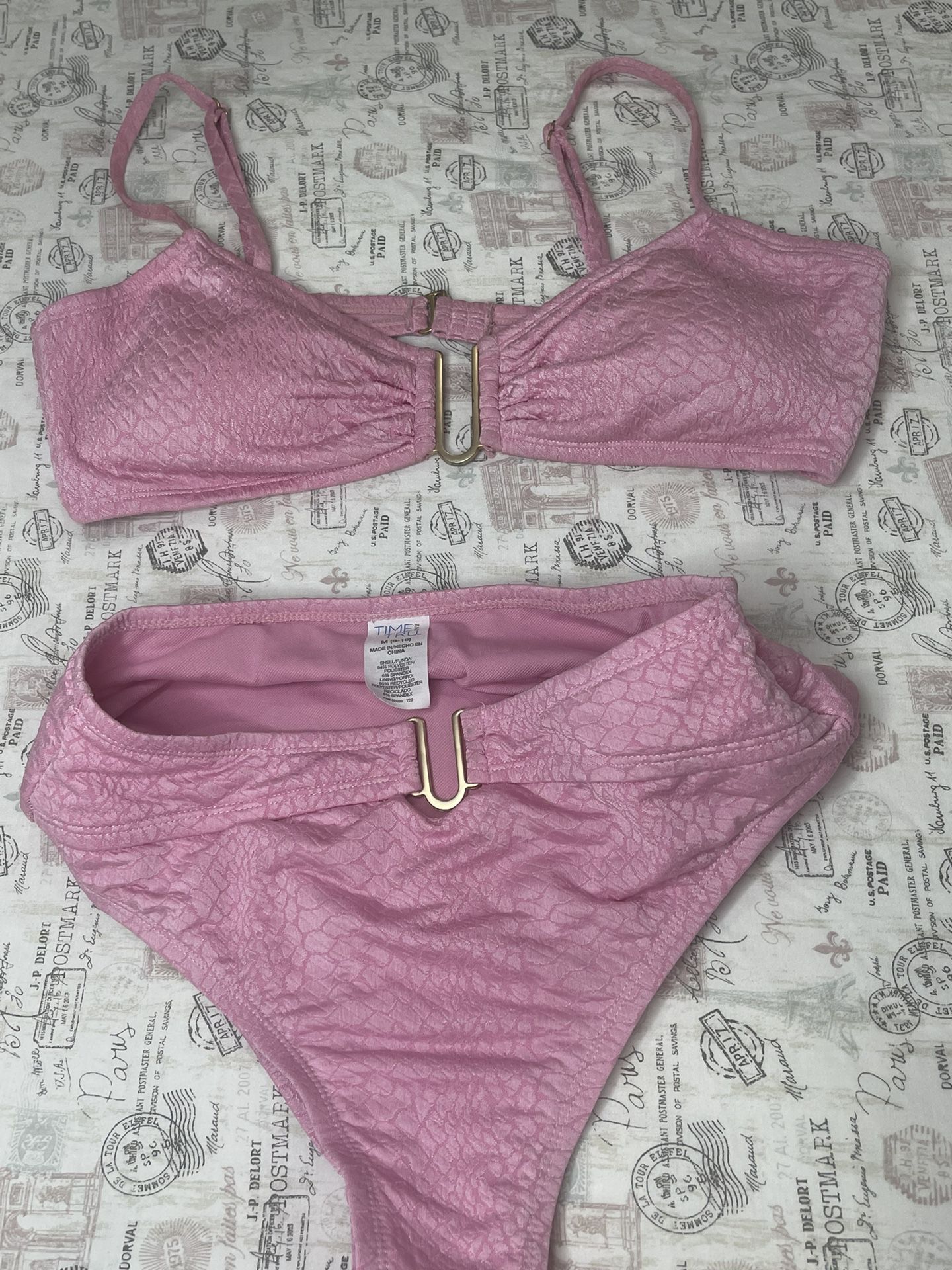 Sexy Pink Swimwear Size Medium Bikini Tanguista